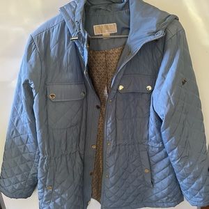 Michael Kors jacket for women, XL and light blue in color.